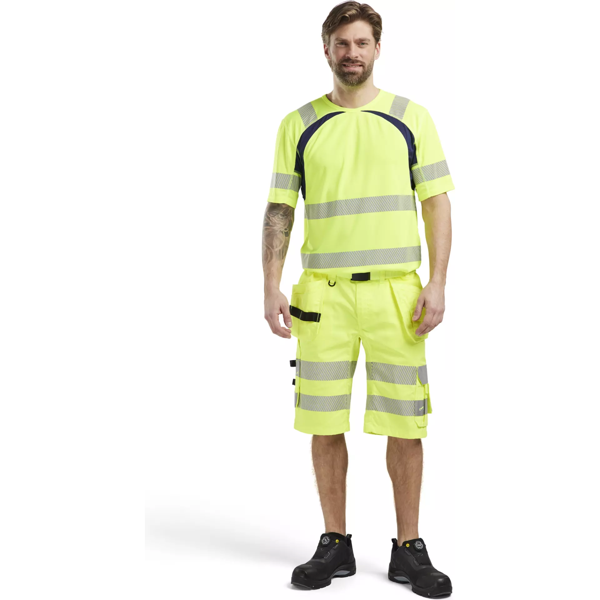 Blåkläder 158618113300, High Vis Stretch Shorts, Yellow, image 5