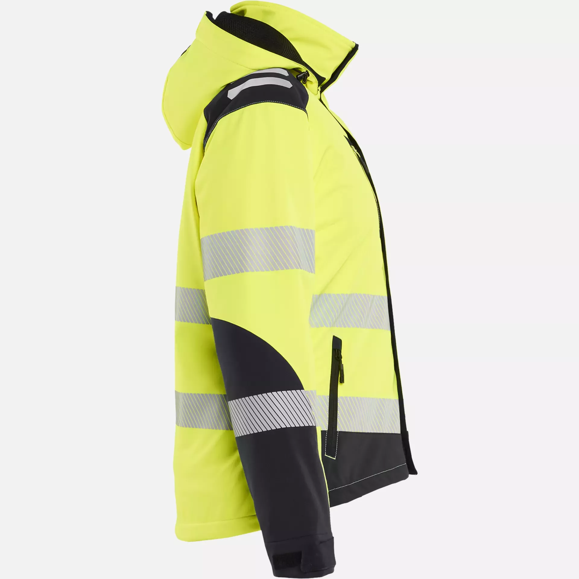 Blaklader 440125133399, High Vis Women's Lightweight Lined Softshell Winter Jacket, Yellow/Black, image 2