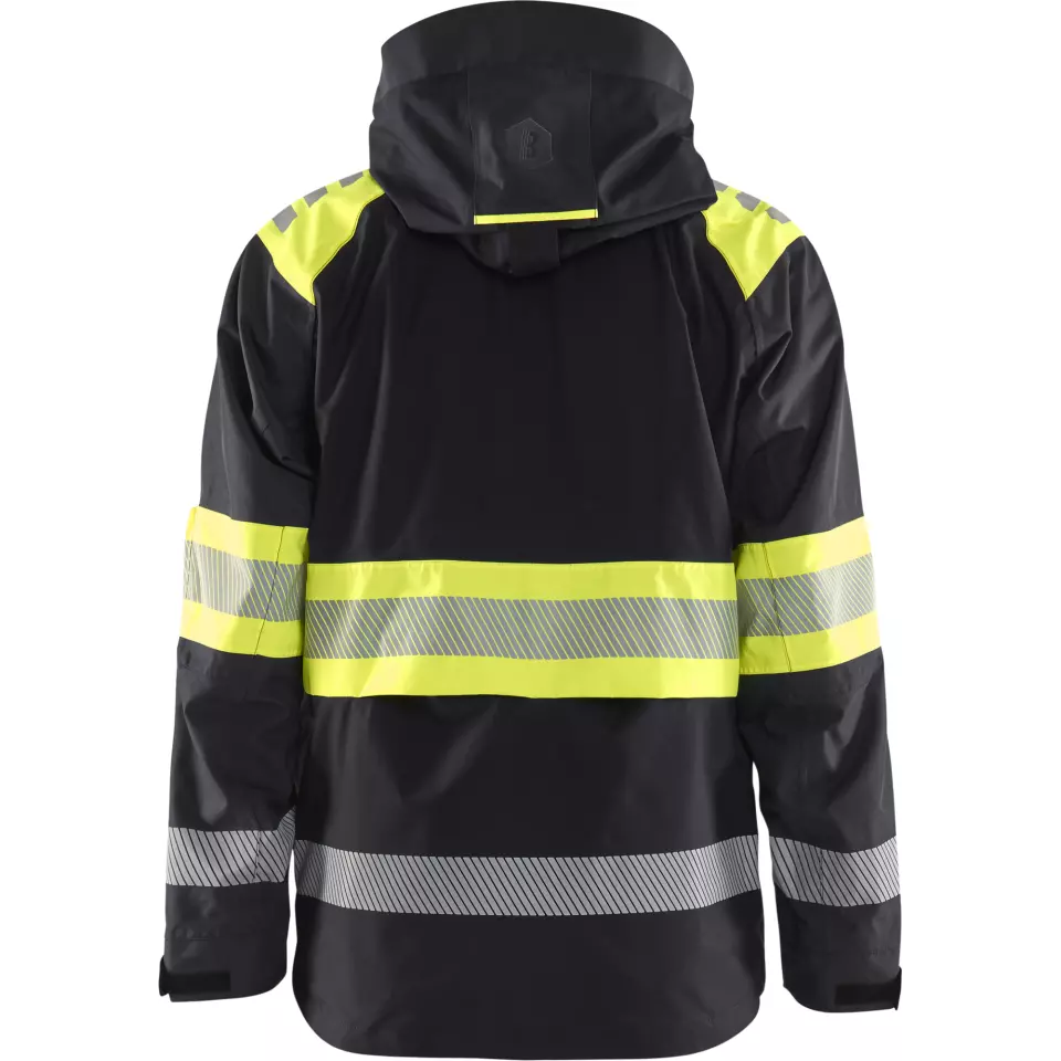 Blåkläder 442019779933, High Vis Shell Jacke, Schwarz/Gelb, image 4, gallery thumbnail