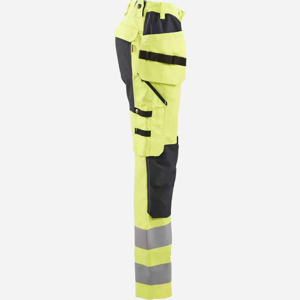 Blaklader 716318113399, High Vis Damen Stretch Arbeitshose, Gelb/Schwarz, image 2, gallery thumbnail