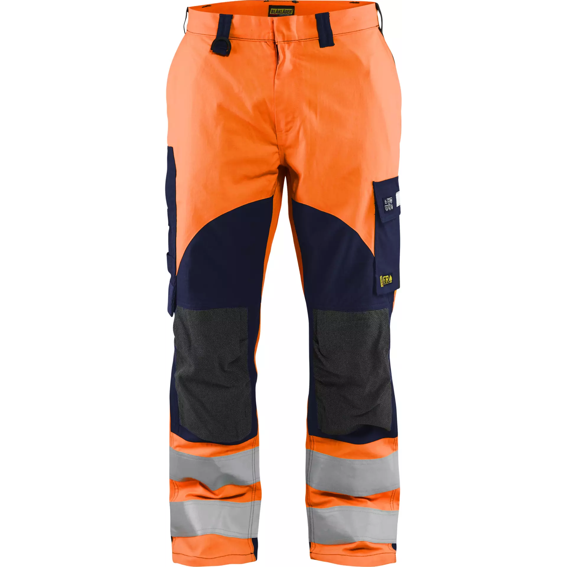 Blåkläder 158815135389, Multinorm Work Trousers, Orange/Navy Blue, image 1