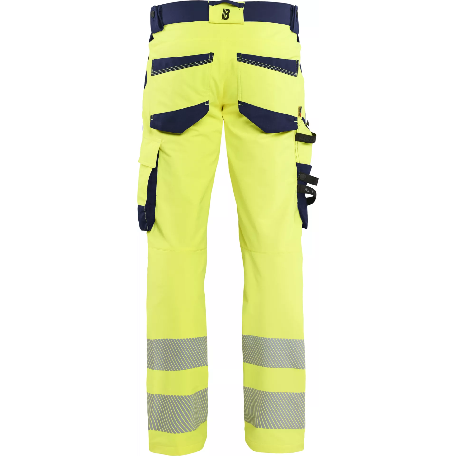 Blaklader 112416483389, Hi-Vis Work Trousers 4-Way Stretch, Hi-Vis Yellow/Navy Blue, image 4
