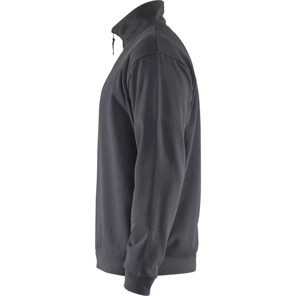 Blaklader 358711699600, Sweatshirt mit Half-Zip, Mittelgrau, image 3, gallery thumbnail