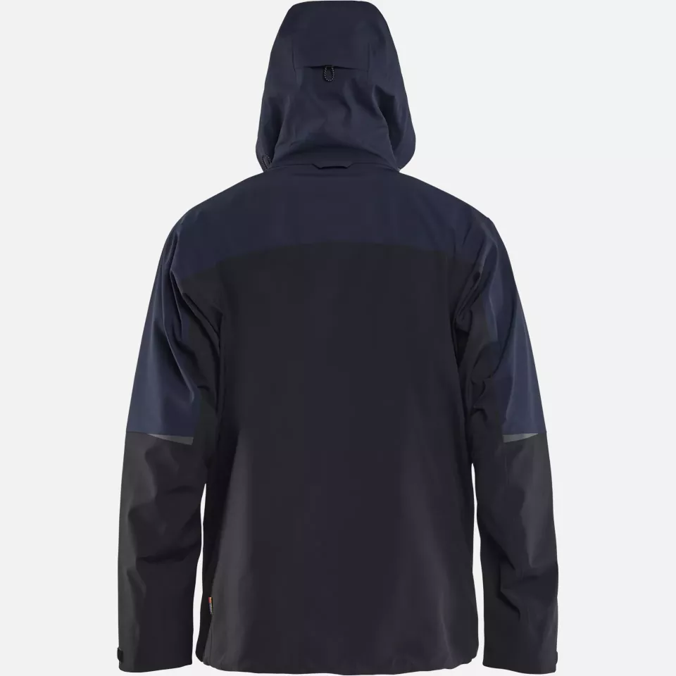 Blaklader 498019168633, Striker Shell Jacket Stretch, Dark Navy/High Vis Yellow, image 5, gallery thumbnail
