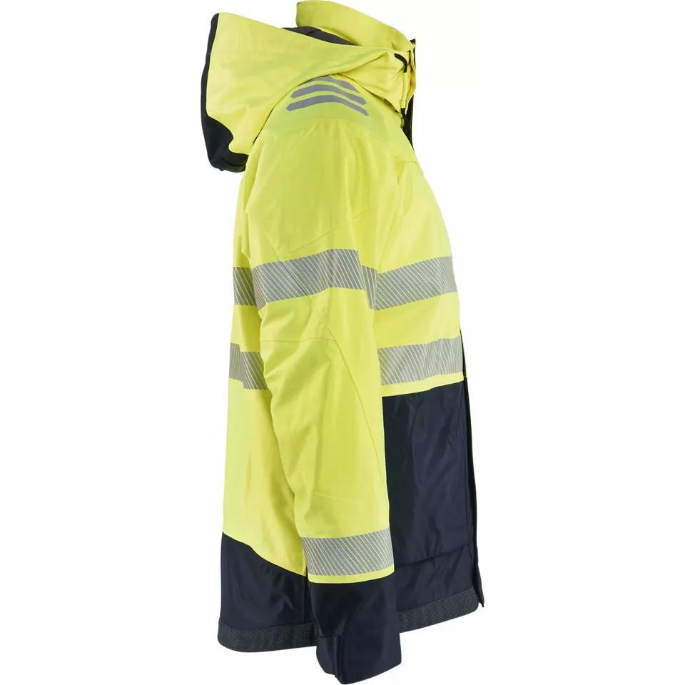 Blåkläder 408815323389, Multinorm Shell Jacket, Yellow/Navy Blue, image 2, gallery thumbnail