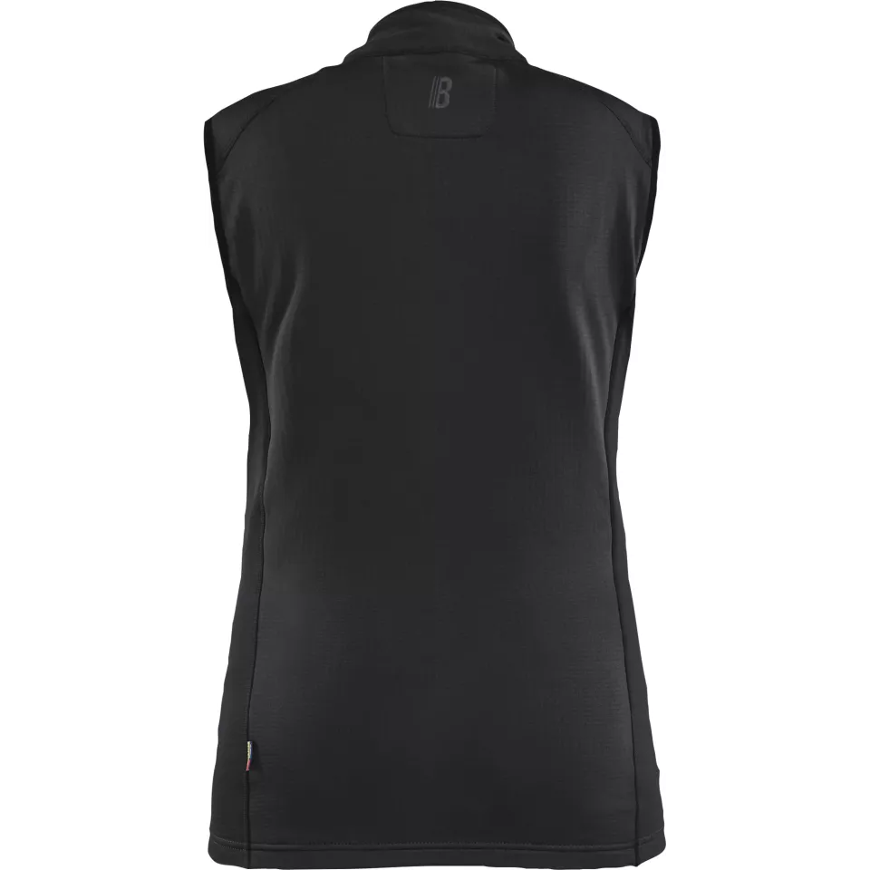 Blaklader 474625399900, STRIKER Ladies Fleece Vest, Black, image 4, gallery thumbnail