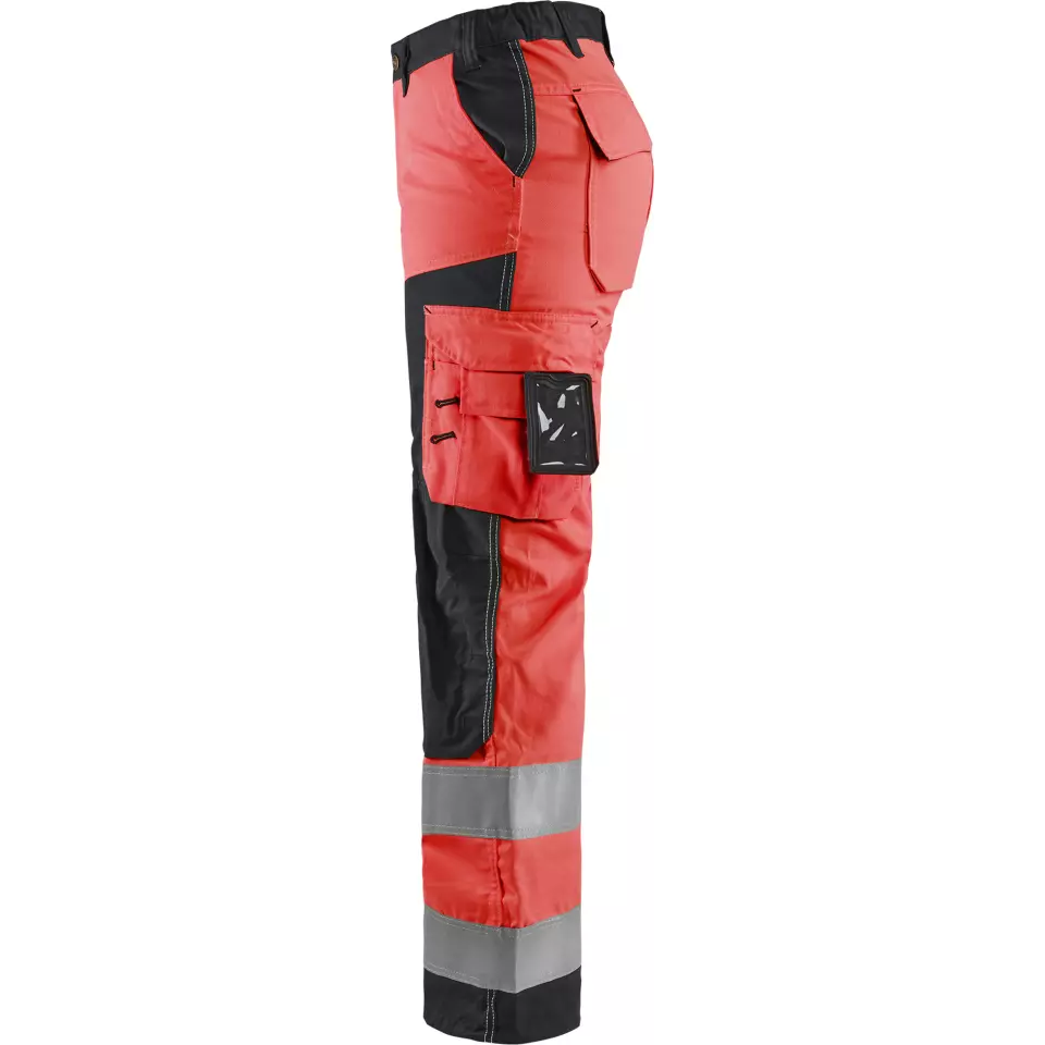 Blaklader 715518115599, High Vis Damen Arbeitshose, Rot/Schwarz, image 3, gallery thumbnail