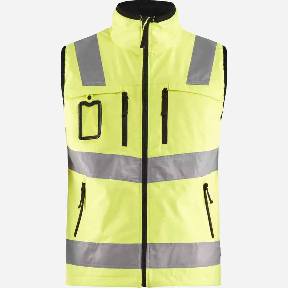 Blaklader 304925173300, High Vis Softshell Vest, Yellow, image 1, gallery thumbnail