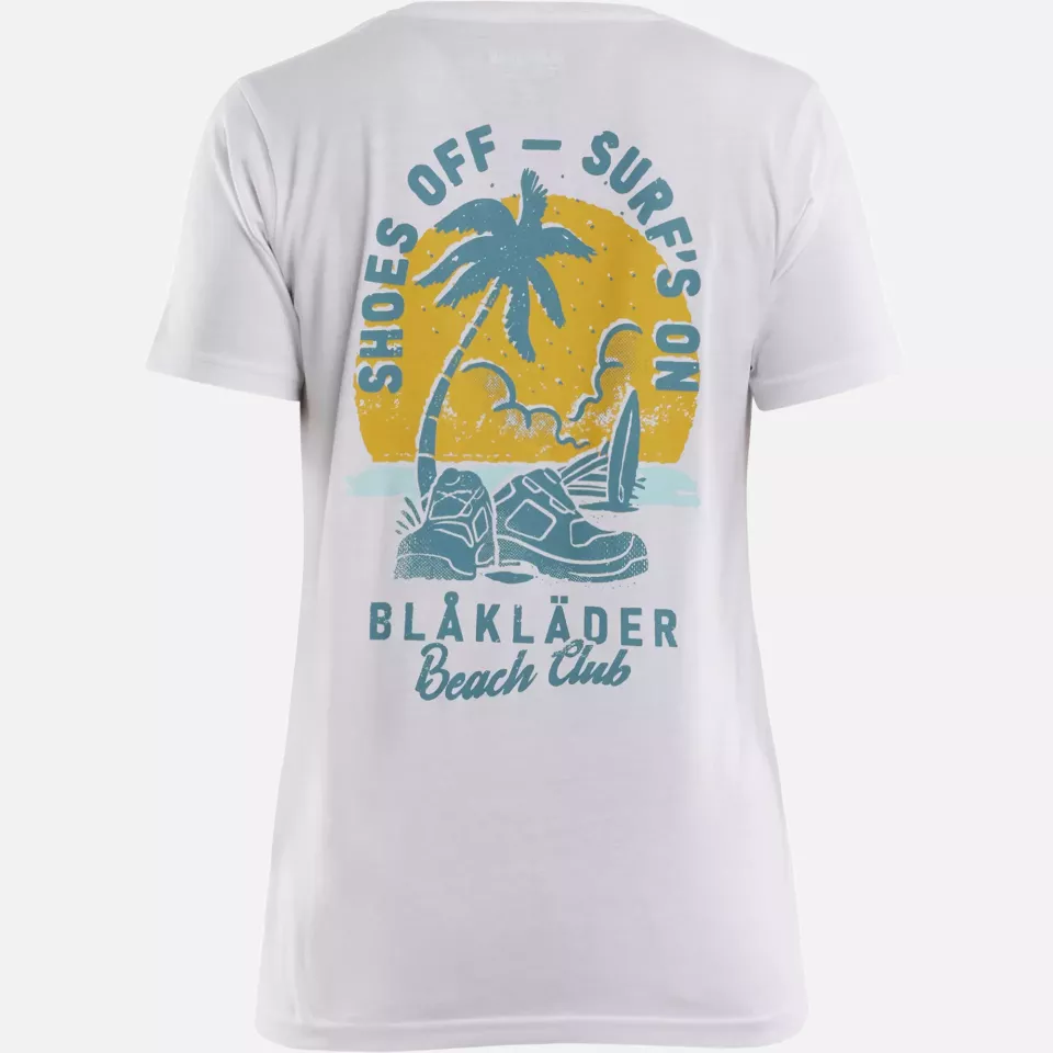 Blaklader 941710421000, Beach Club Damen T-Shirt, Weiß, image 4, gallery thumbnail