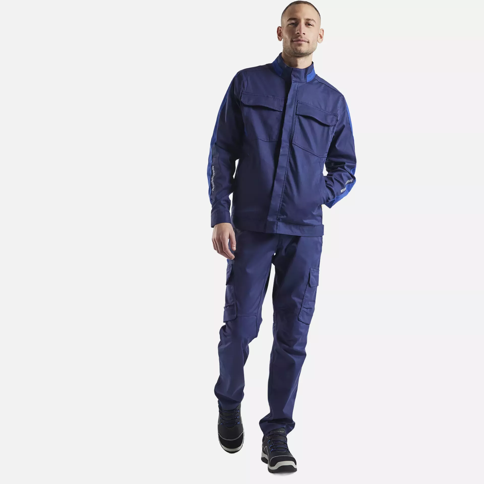 Blaklader 444418328985, Industry Stretch Jacket, Navy/Royal Blue, image 5