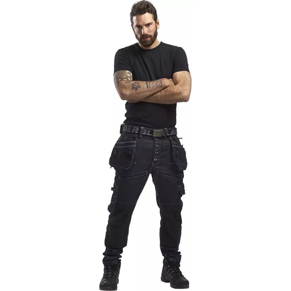 Blaklader 199911418999, X1900 Stretch Handwerker Arbeitshose, Marineblau/Schwarz, image 5, gallery thumbnail