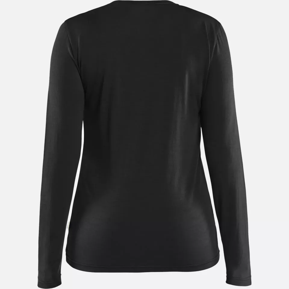 Blaklader 353917439900, Damen Langarm-T-Shirt aus Merinowolle, Schwarz, image 4, gallery thumbnail