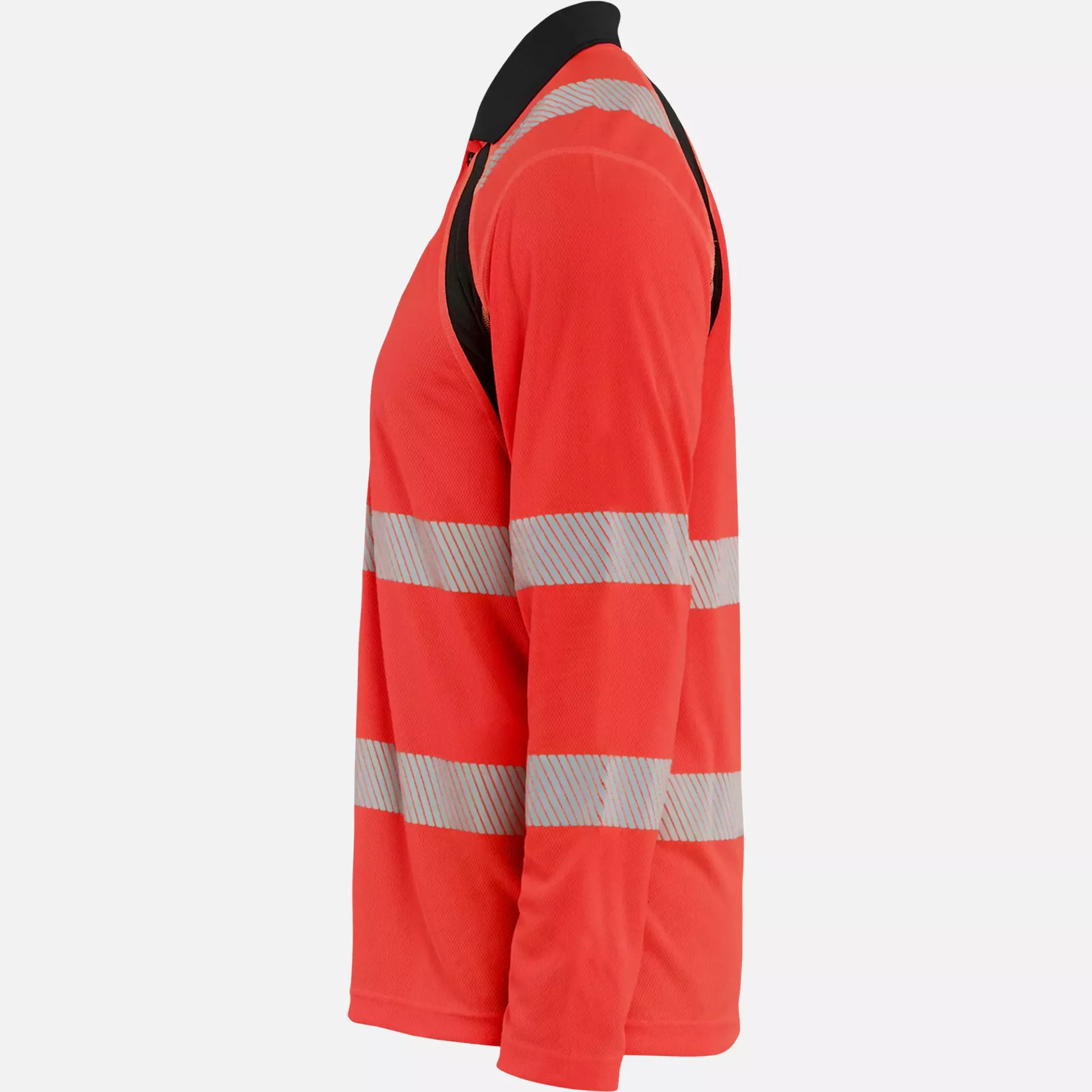 Blaklader 359810135599, High Vis UV Schutz Polo Shirt langarm, Rot/Schwarz, image 3
