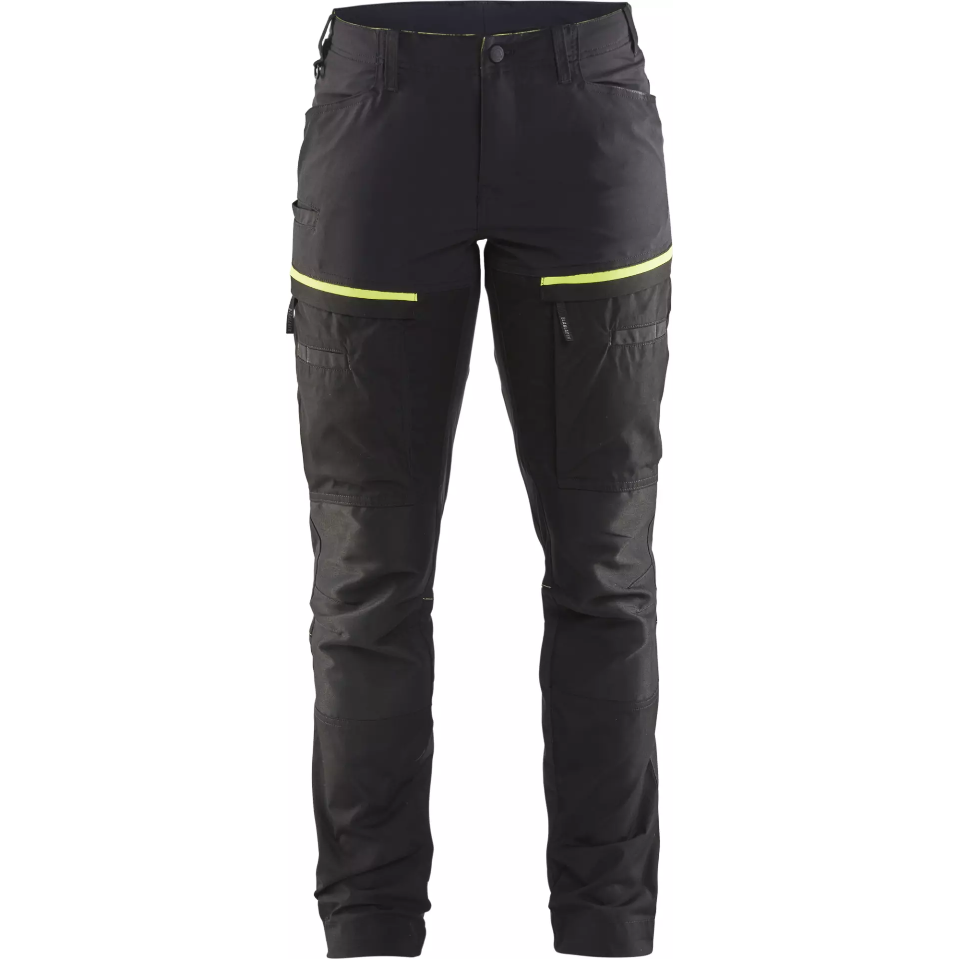 Blaklader 716618459933, Ladies Stretch Service Trousers, Black/Yellow