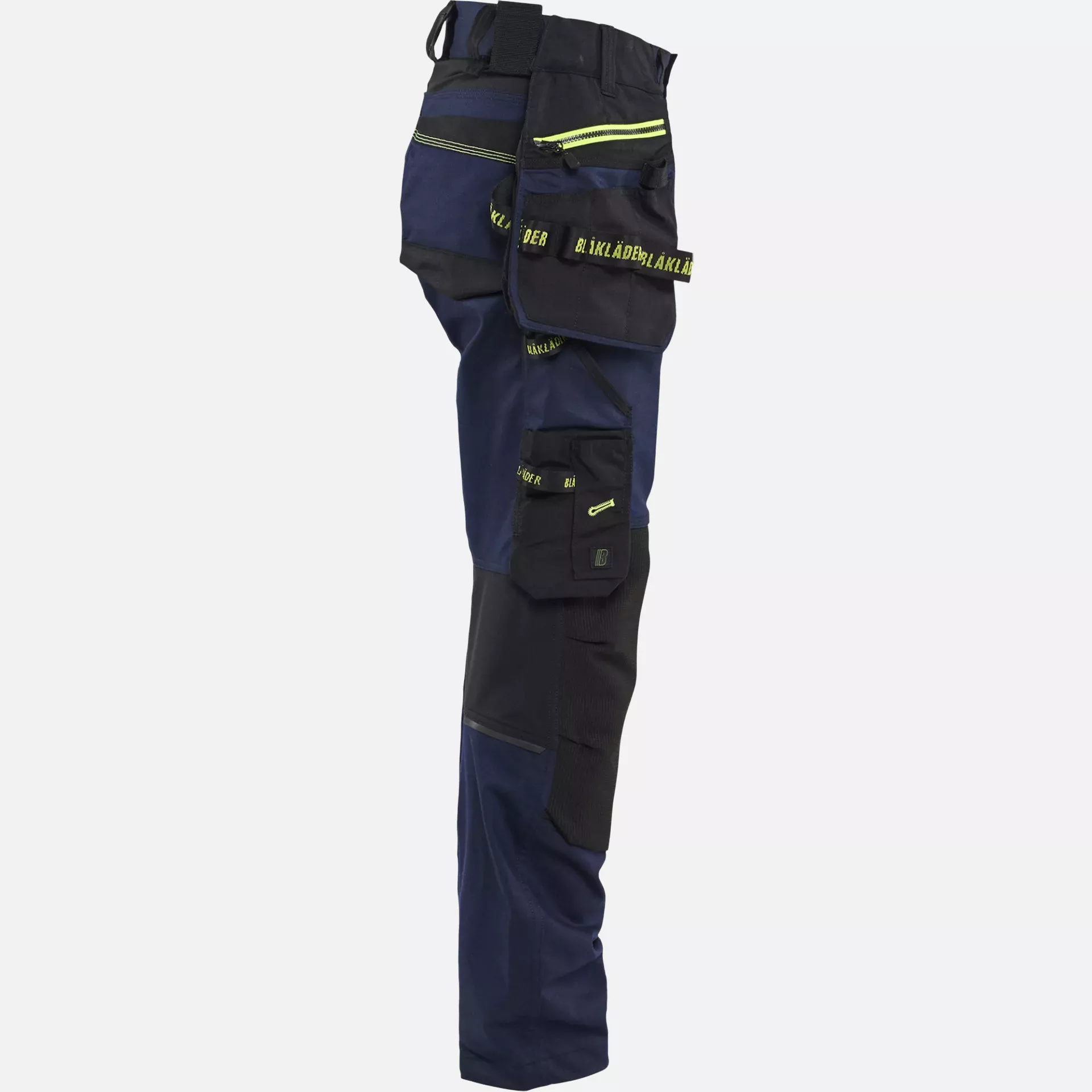 Blaklader 717011498633, STRIKER Women's Craftsman Work Trousers Stretch, Dark Navy/High Vis Yellow, image 7
