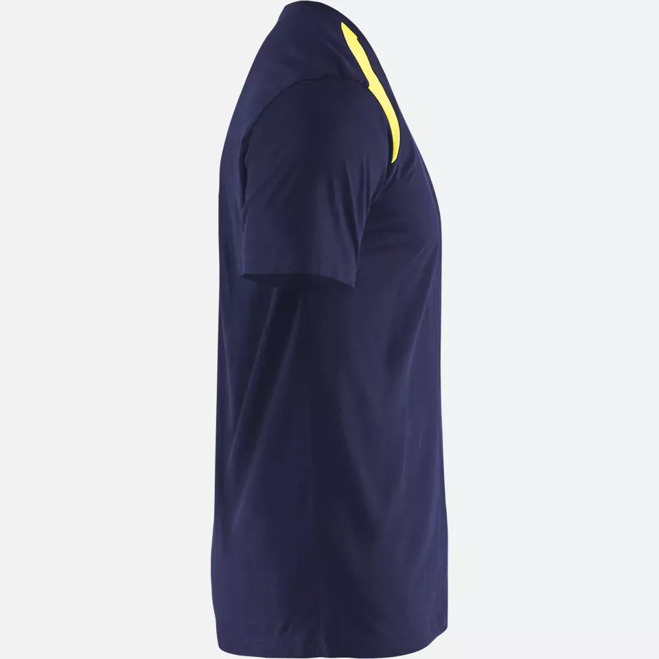 Blaklader 337910428833, T-Shirt, Marineblau/Gelb, image 2, gallery thumbnail