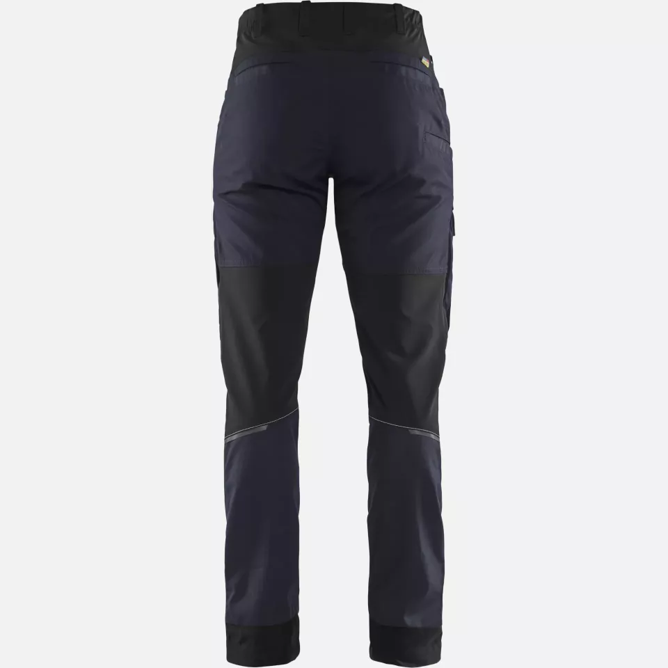 Blaklader 716618458699, Ladies Stretch Service Trousers, Dark Navy/Black, image 4, gallery thumbnail