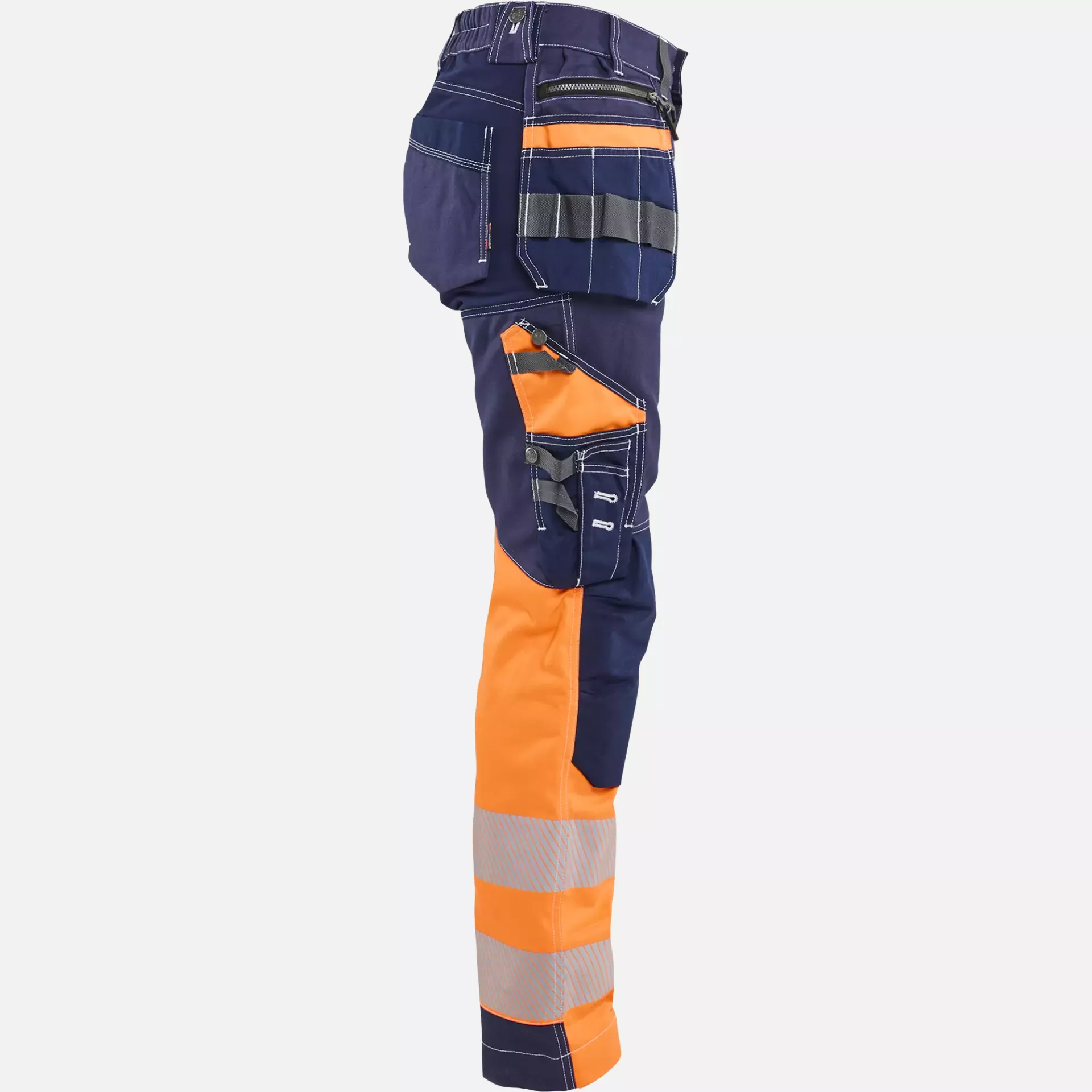 Blaklader 719613708853, High Vis Damen Stretch Arbeitshose, Marineblau/Orange, image 2