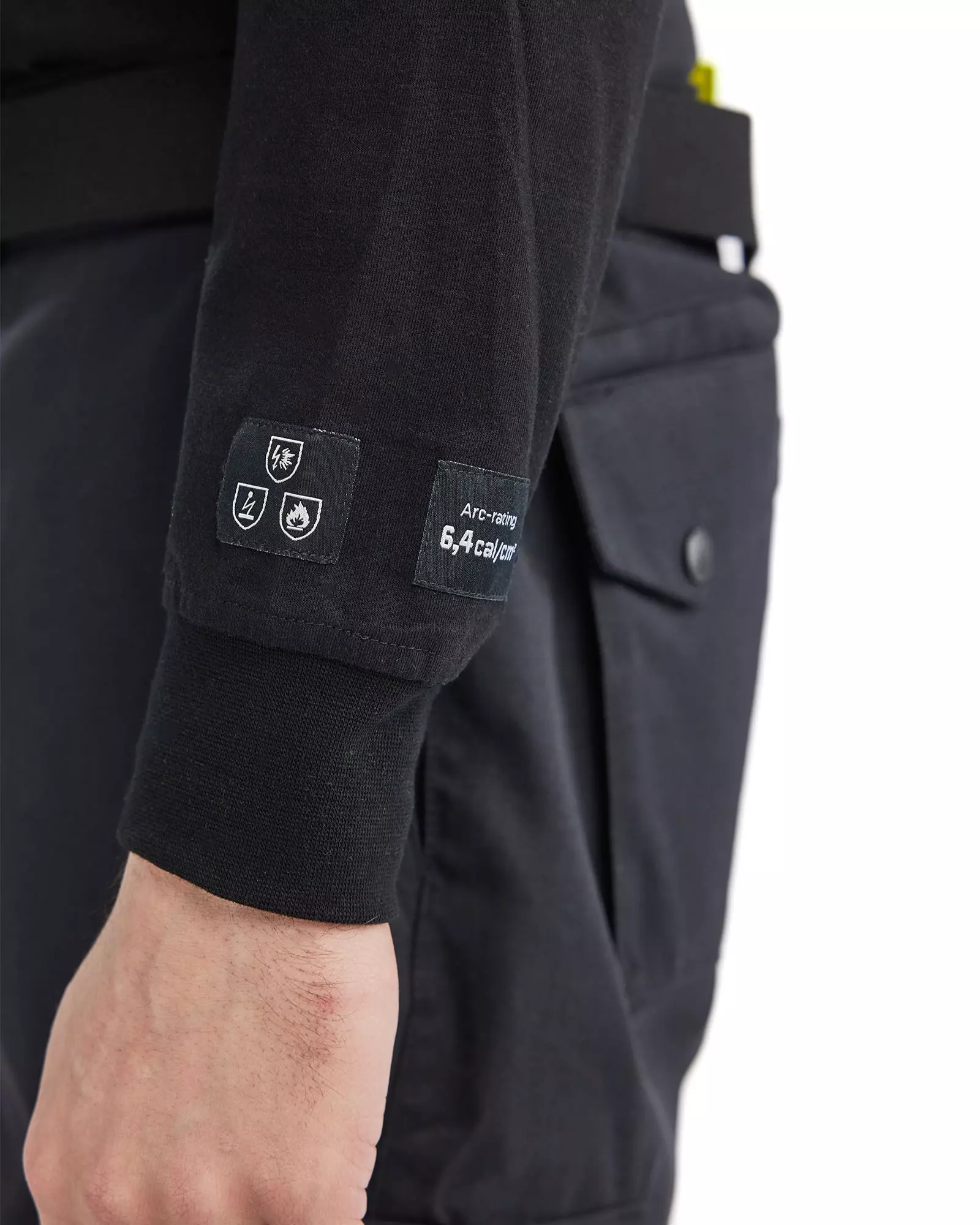 Blaklader 348317379900, Flame Resistant Long Sleeve Shirt, Black, image 6