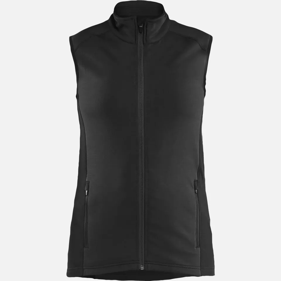 Blaklader 474625399900, STRIKER Ladies Fleece Vest, Black, image 1, gallery thumbnail