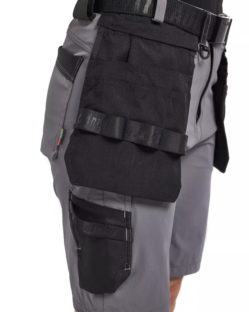 Blaklader 712416459699, Women's 4-Way Stretch Craftsman Shorts, Medium Grey/Black, image 6, gallery thumbnail