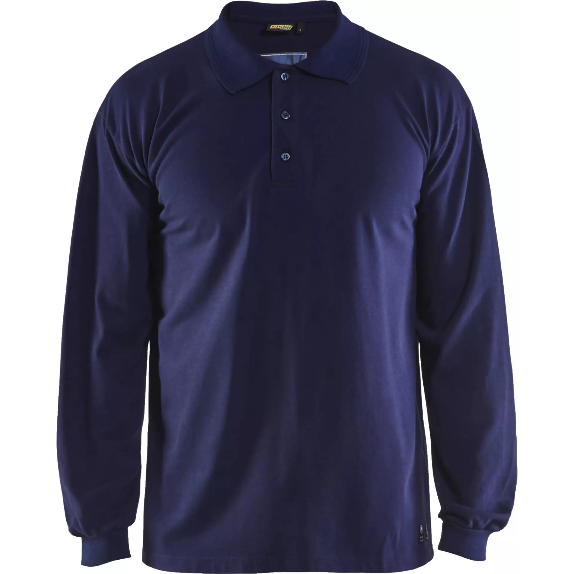 Blaklader 337417418900, Flame Resistant Long Sleeve Polo, Navy