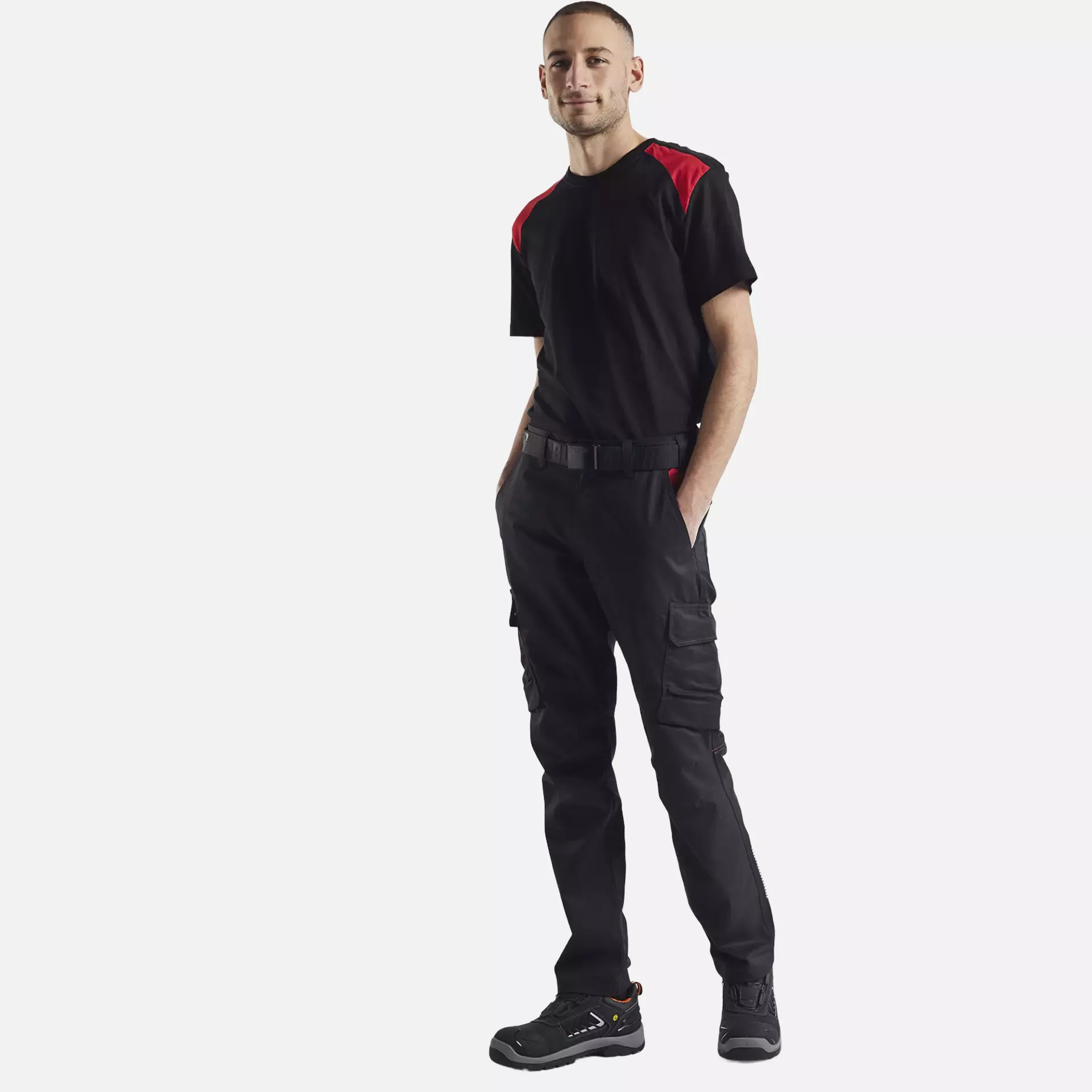 Blaklader 337910429956, T-Shirt, Schwarz/Rot, image 5