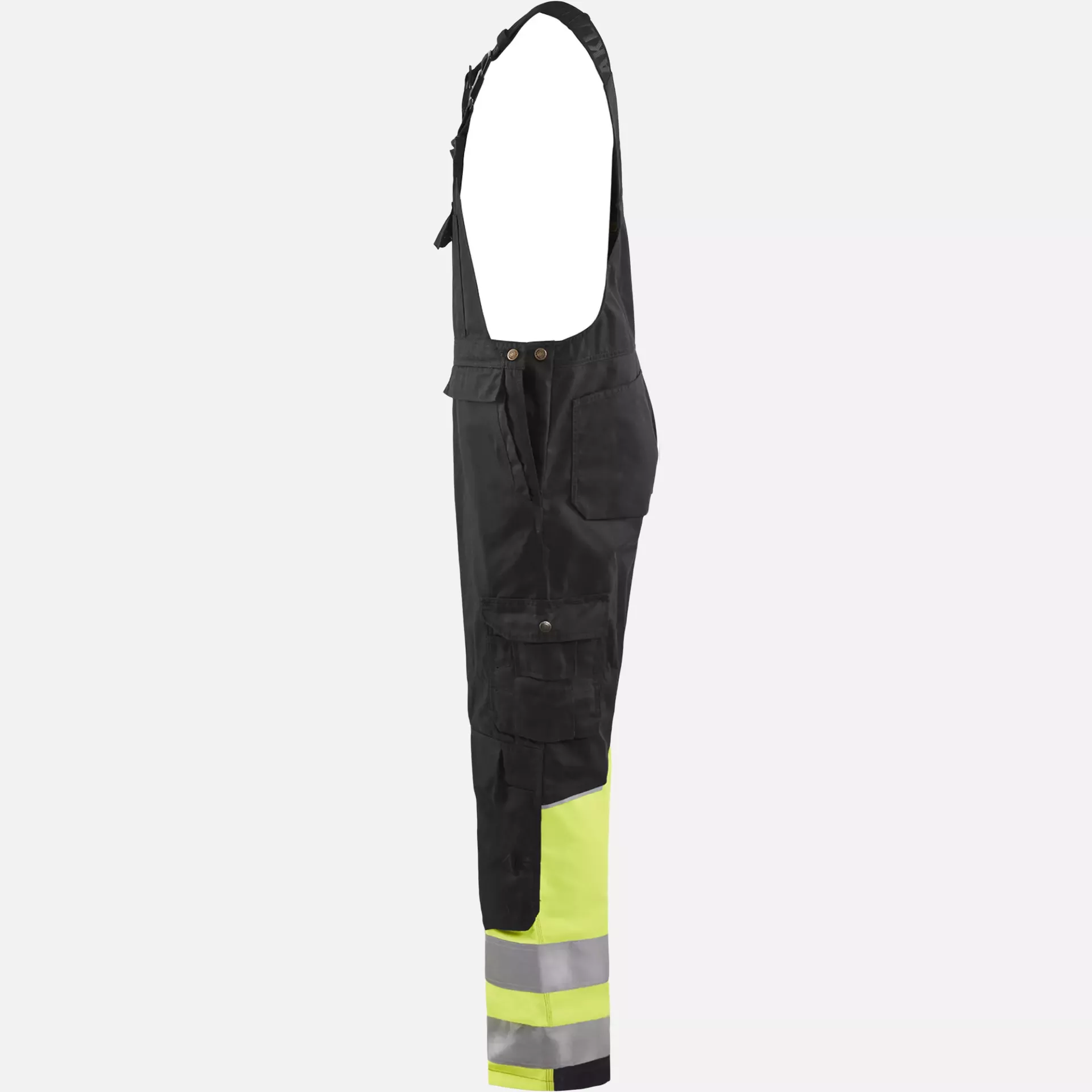 Blaklader 266218009933, High Vis Bib and Brace, Black/Yellow, image 3
