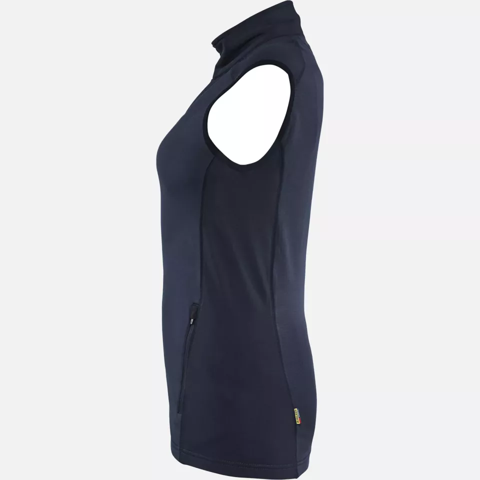 Blaklader 474625398600, STRIKER Ladies Fleece Vest, Dark Navy, image 3, gallery thumbnail