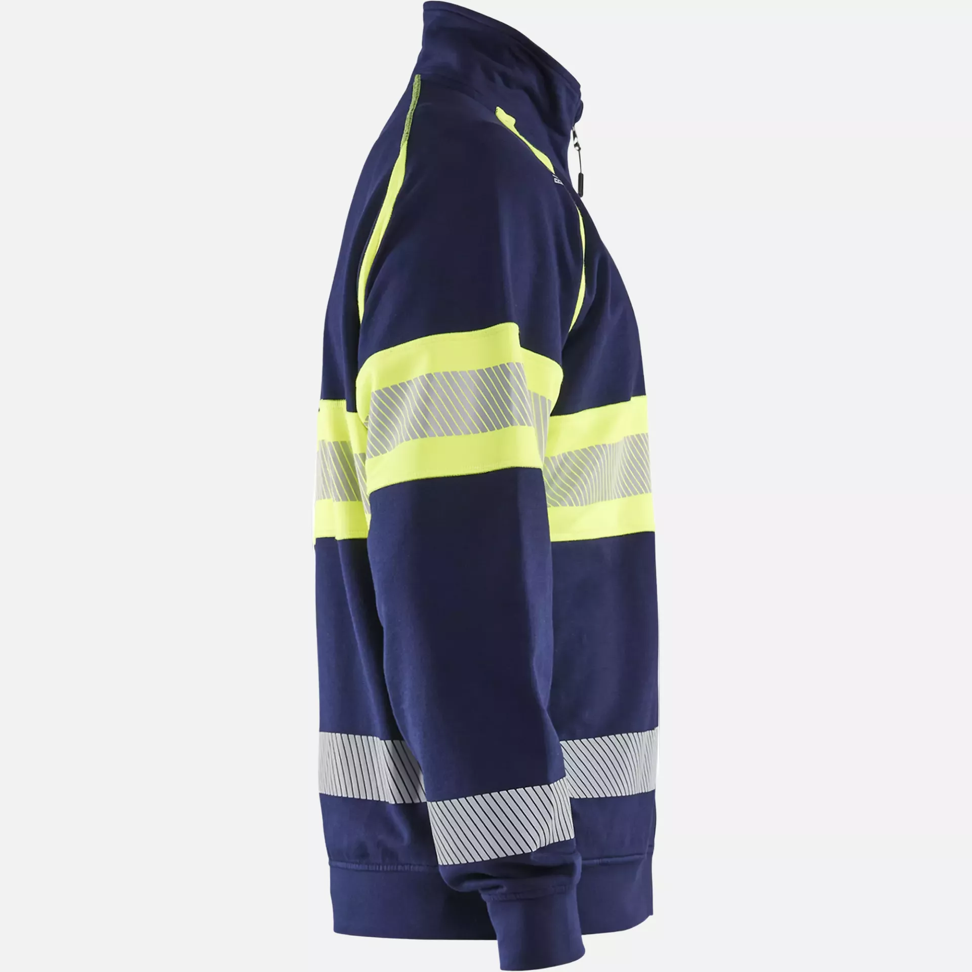 Blaklader 355111588933, High Vis Sweatjacke, Marineblau/ Gelb, image 2