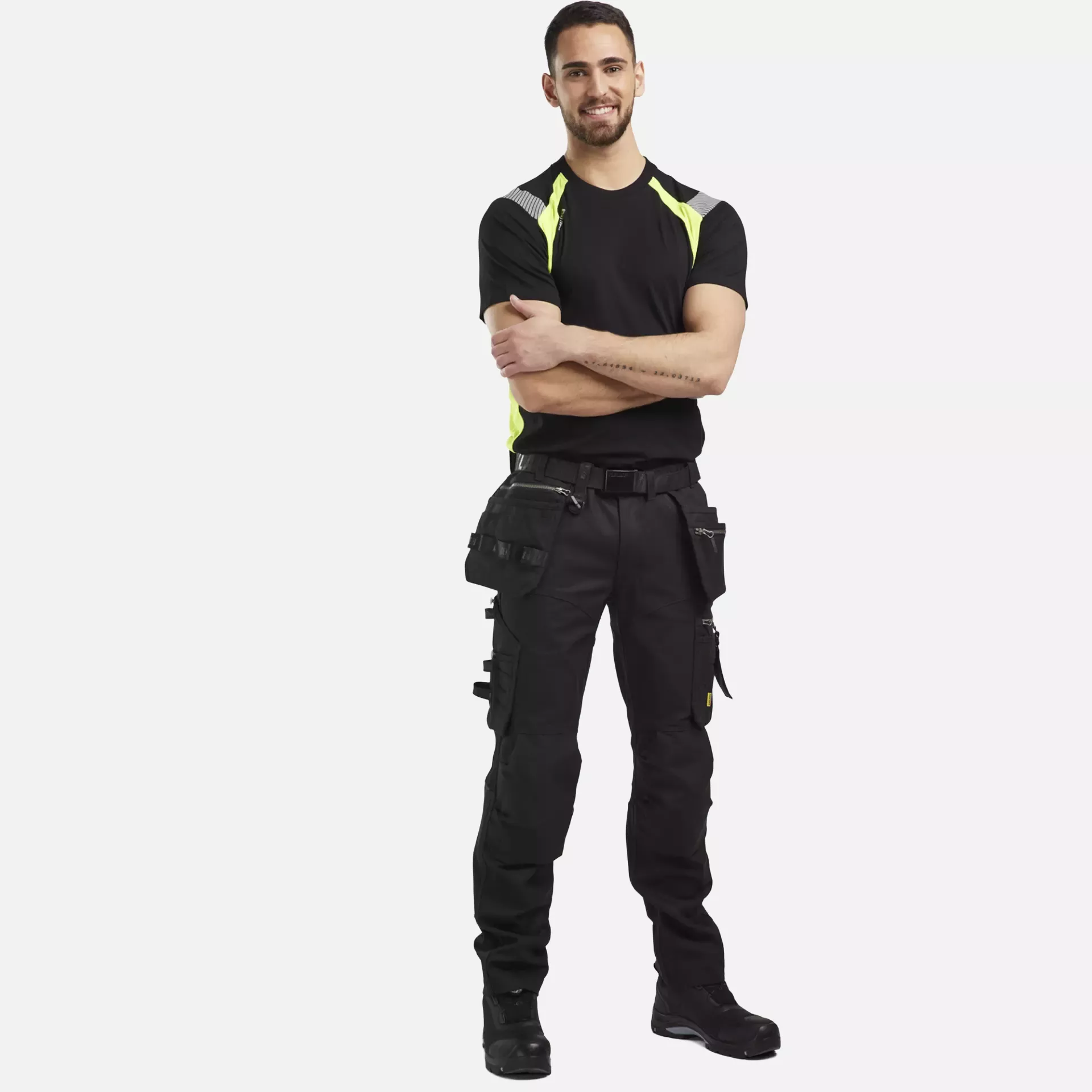 Blaklader 179013709999, Stretch Craftsman Work Trousers, Black/Black, image 5