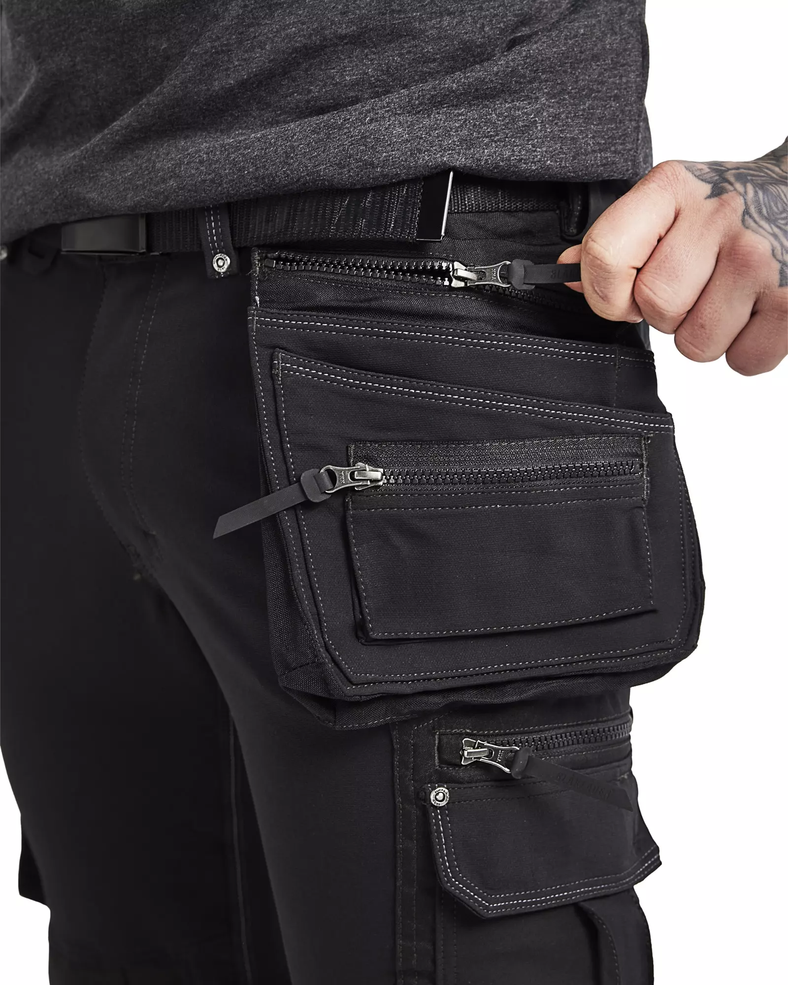 Blaklader 199816449900, X1900 4-Way Stretch Craftsman Work Trousers, Black, image 7