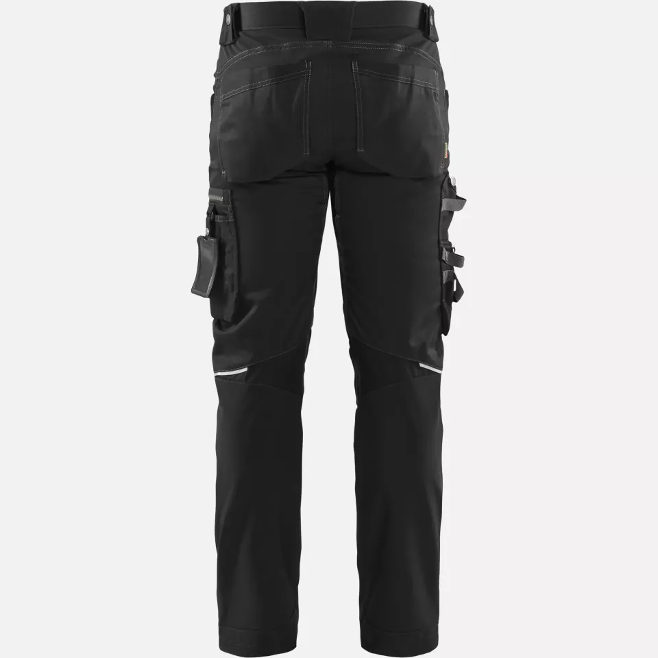 Blaklader 179918609900, Stretch Craftsman Work Trousers, Black, image 4, gallery thumbnail