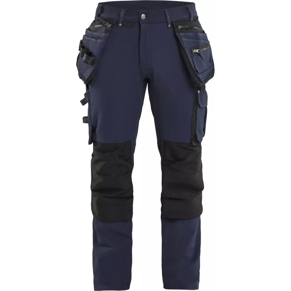 Blaklader 199816448699, X1900 4-Way Stretch Craftsman Work Trousers, Dark Navy/Black