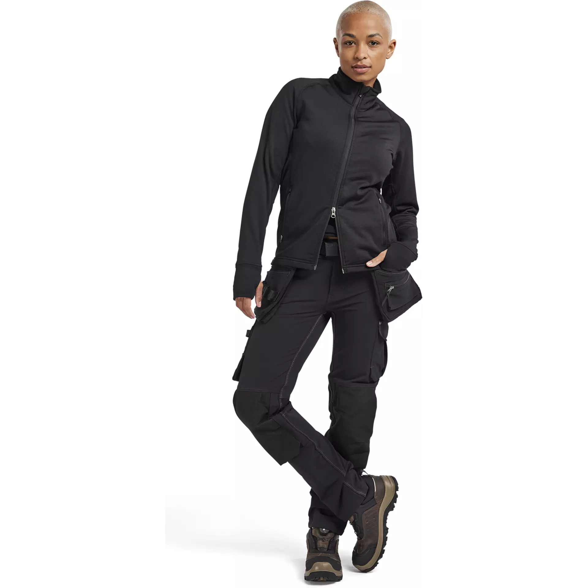 Blåkläder 474525399900, STRIKER Women's Fleece Jacket, Black, image 6