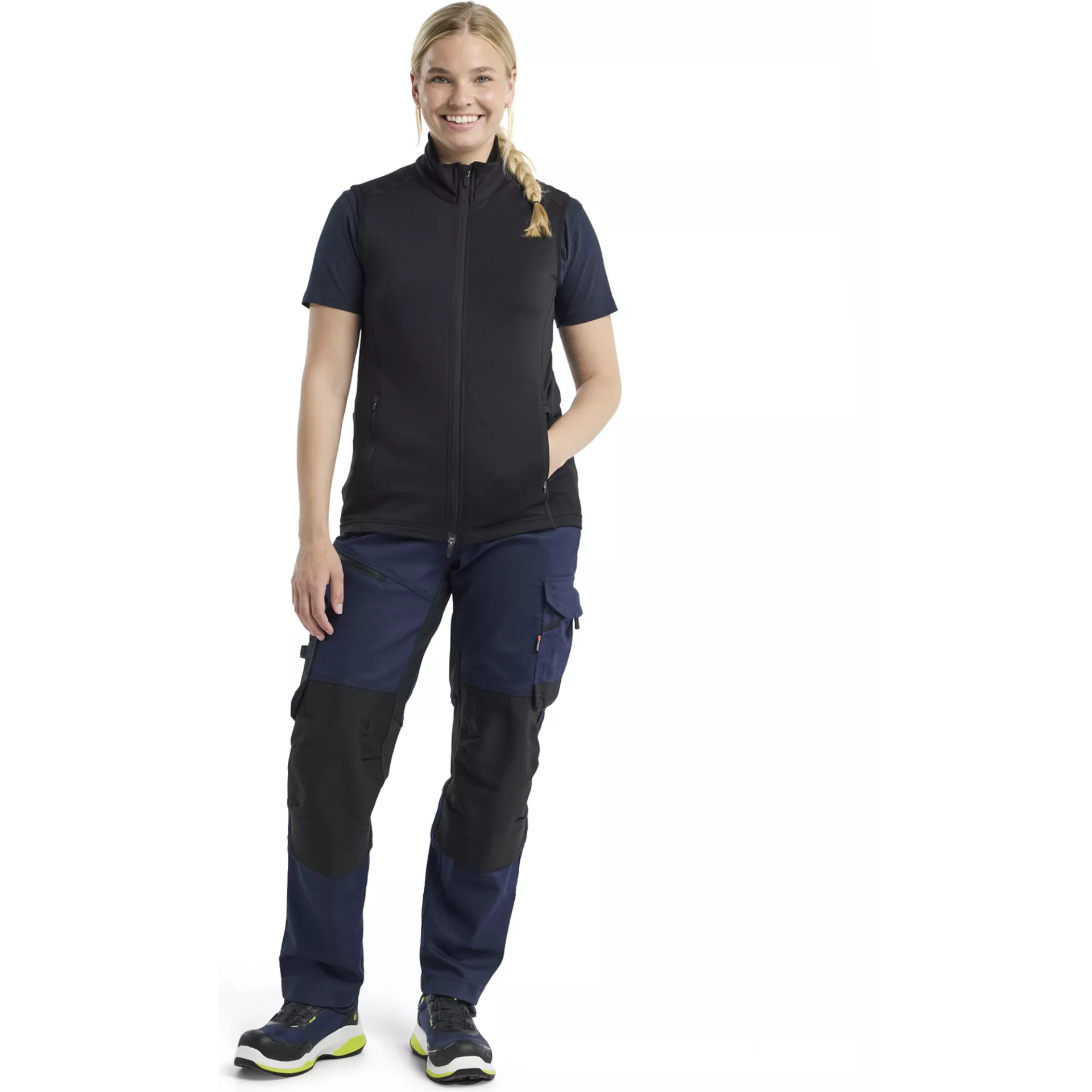 Blaklader 474625399900, STRIKER Ladies Fleece Vest, Black, image 5