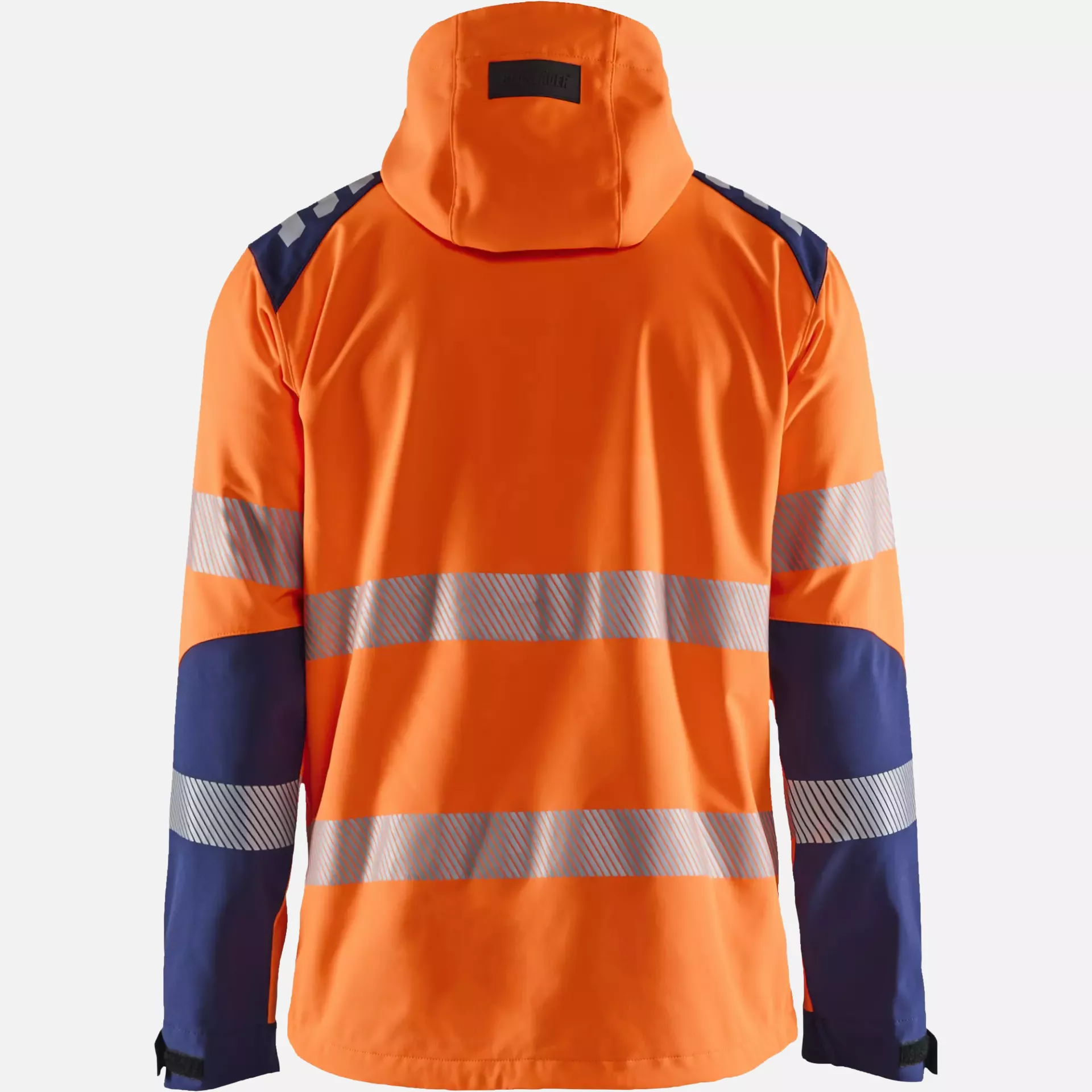 Blaklader 449125135389, High Vis Softshell Jacket, Orange/Navy Blue, image 4