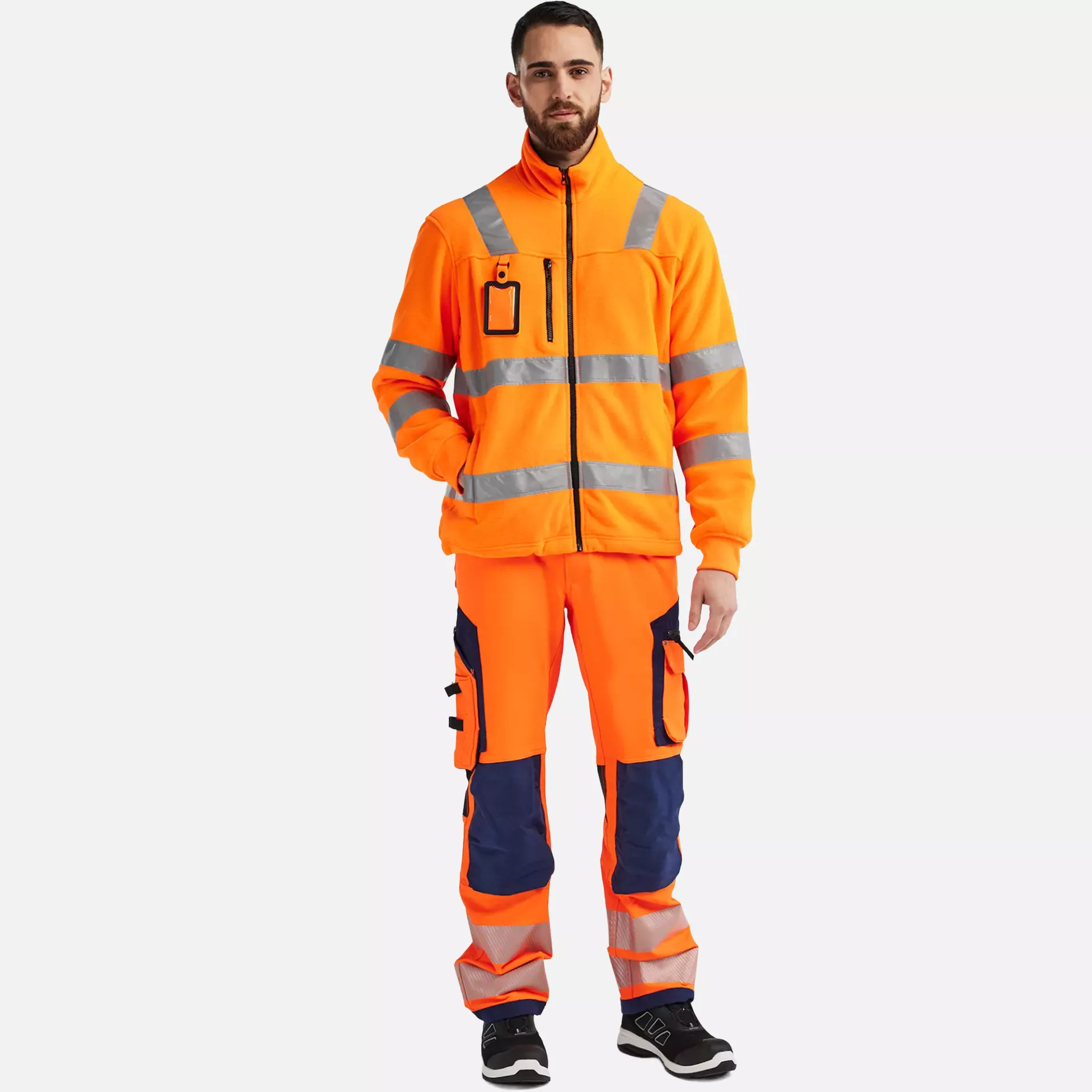 Blaklader 485325605300, High Vis Fleece Jacket, Orange, image 5