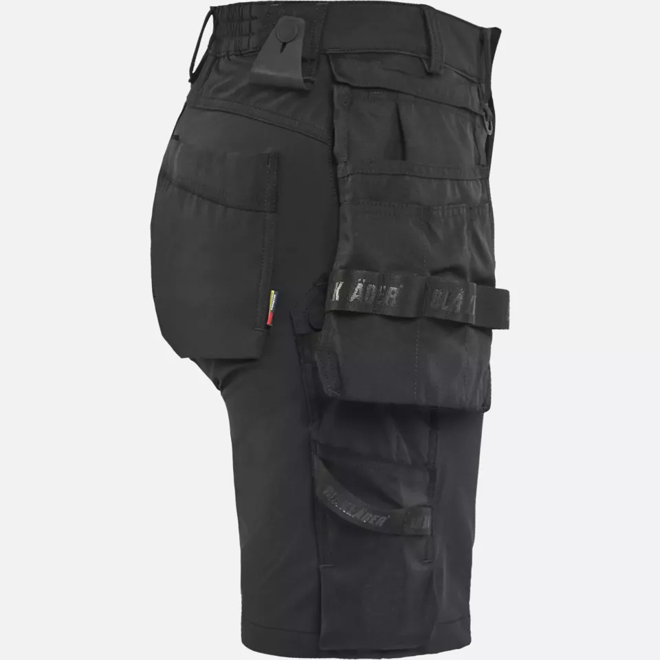 Blaklader 712416459900, Damen 4-Wege Stretch Handwerkershorts, Schwarz, image 2, gallery thumbnail