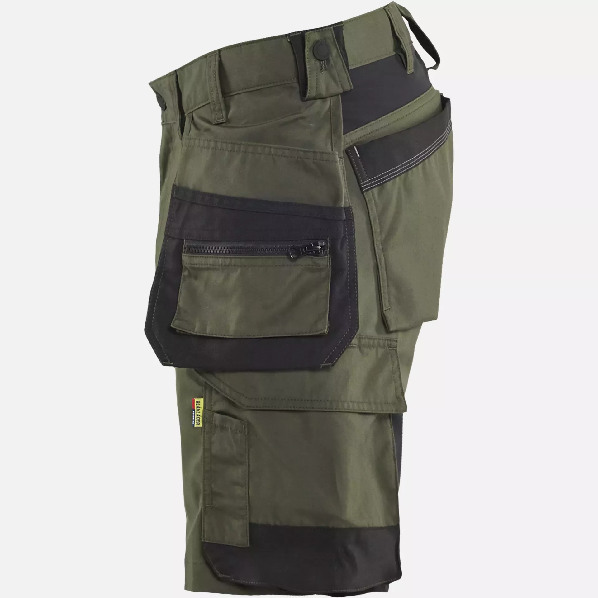 Blaklader 175218324298, Stretch Craftsman Shorts, Forest Green/Black, image 3