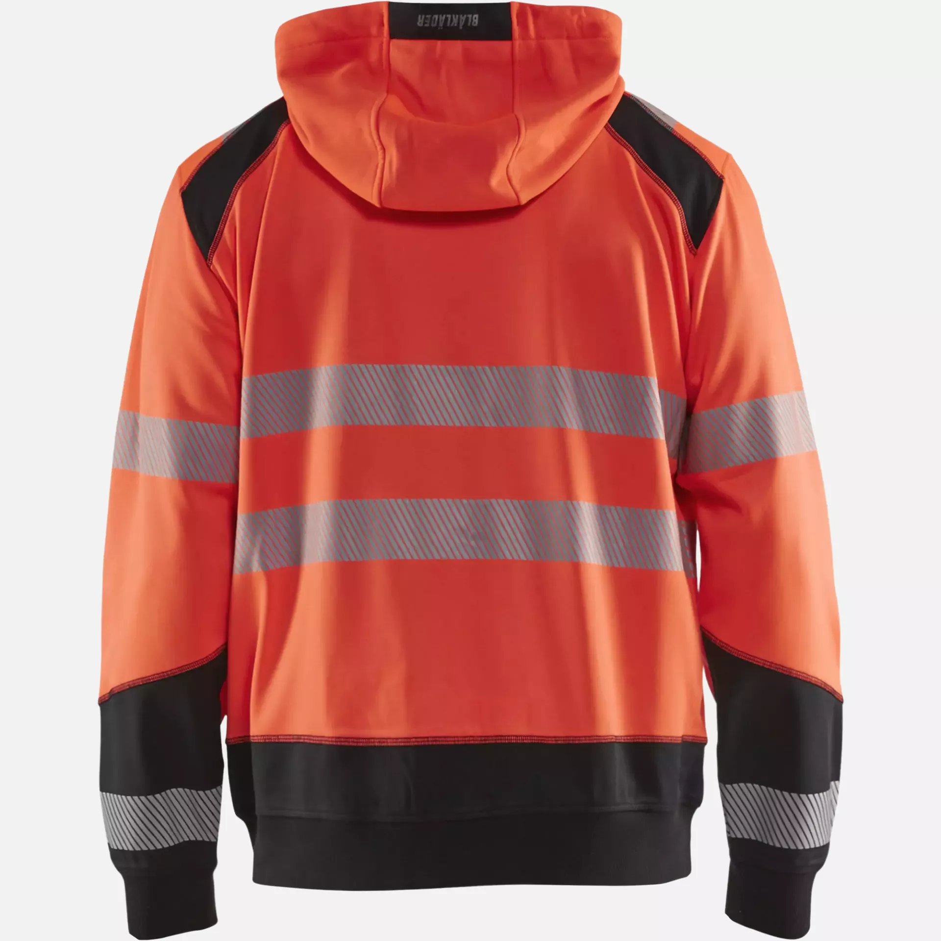 Blaklader 354625285599, High Vis Hooded Sweatshirt, Red/Black, image 4