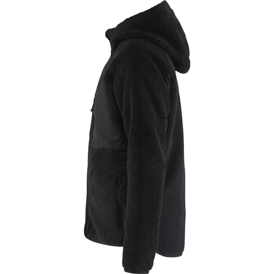 Blåkläder 472729559900, Ladies' Pile Jacket, Black, image 3, gallery thumbnail