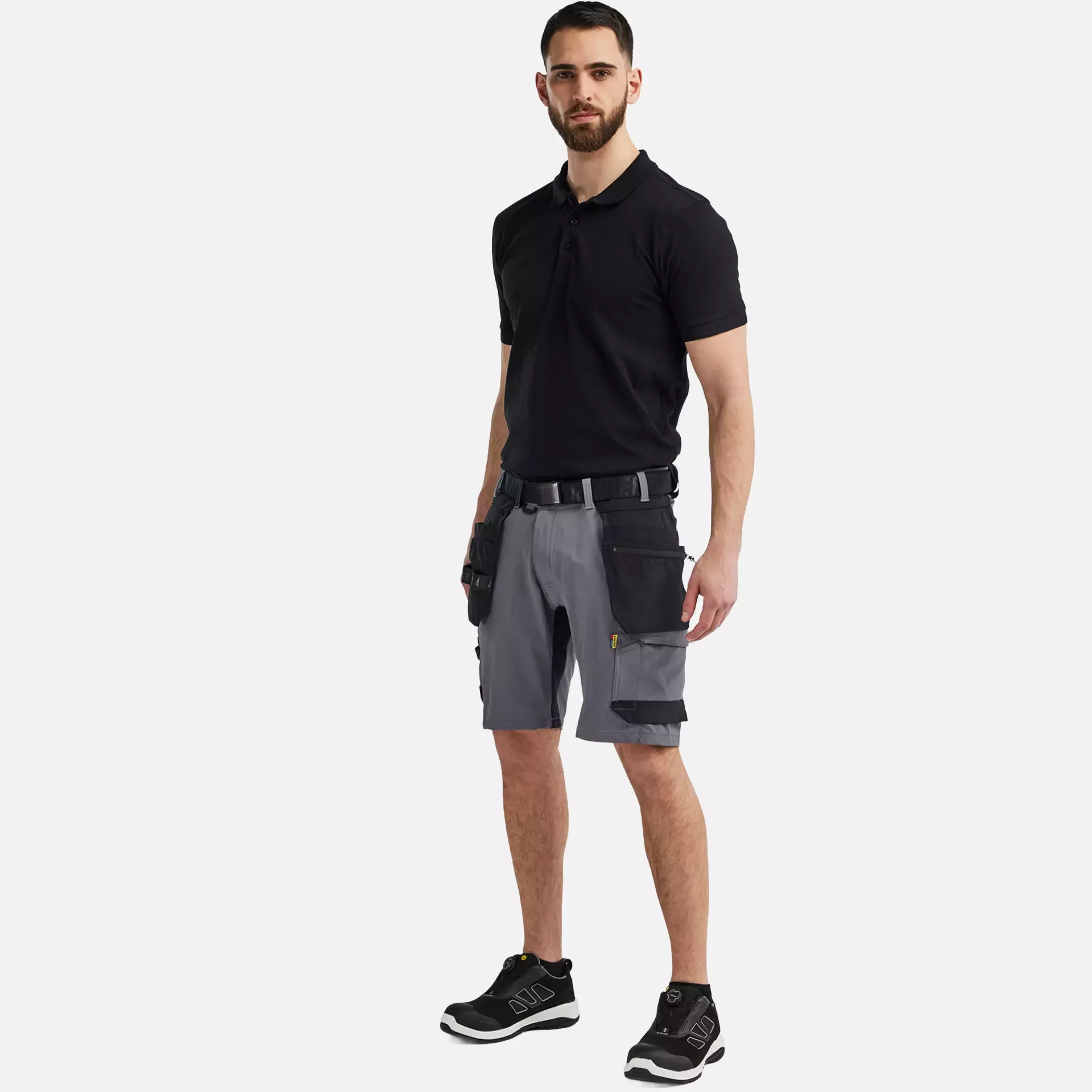 Blaklader 170216459699, 4-Way Stretch Craftsman Shorts, Medium Grey/Black, image 5