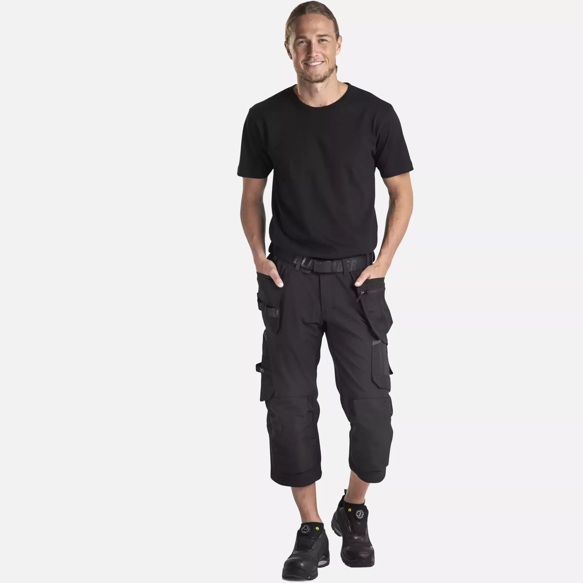 Blaklader 152116459998, 4-Way Stretch Craftsman Pirate Trousers, Black/Dark Grey, image 5