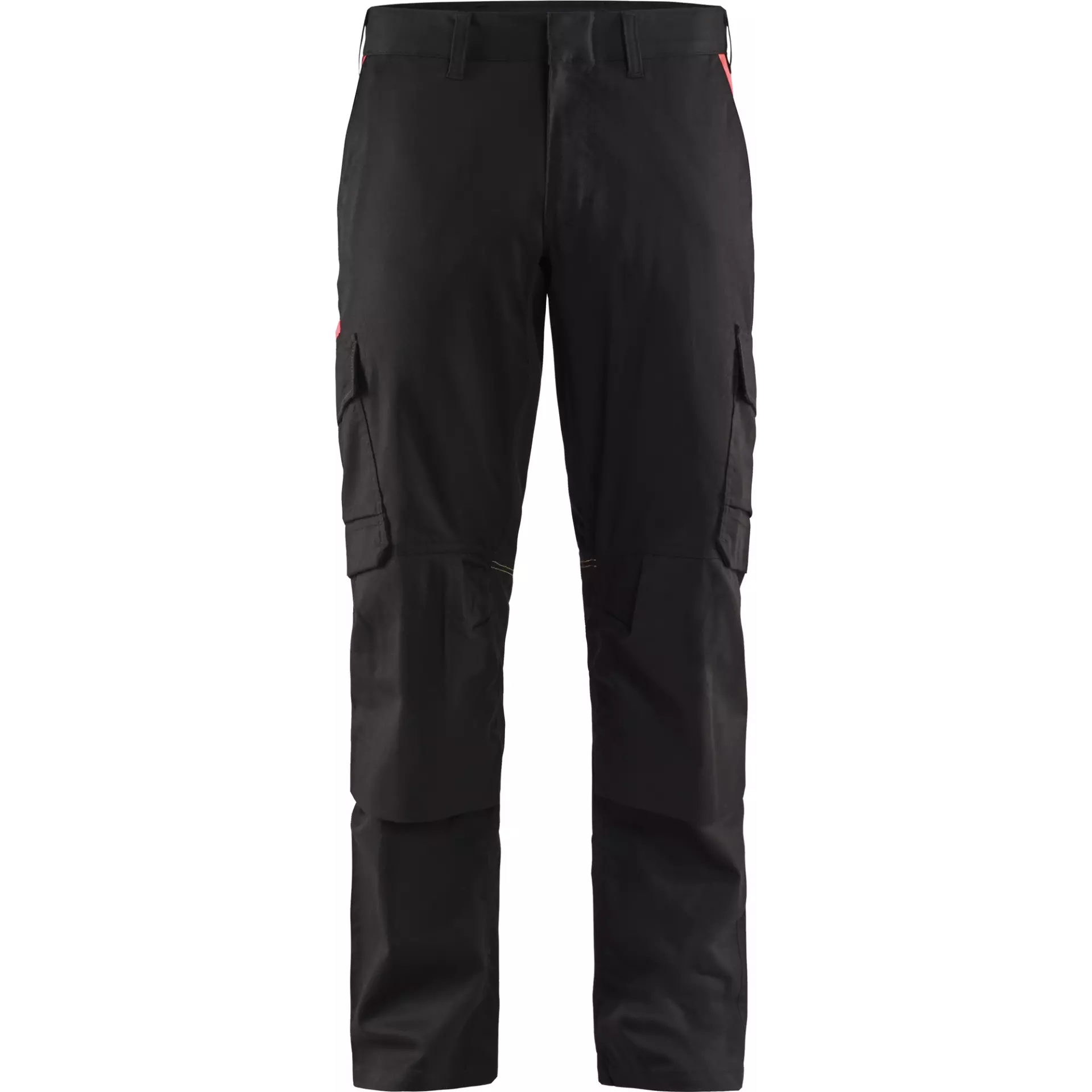 Blaklader 144818329956, Industrie Stretch Arbeitshose mit Kniepolstertaschen, Schwarz/Rot