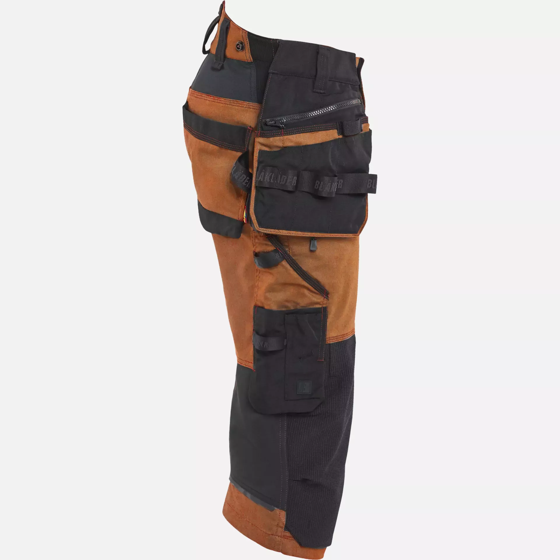 Blaklader 197711494099, STRIKER Stretch Pirate Shorts, Rust/Black, image 2