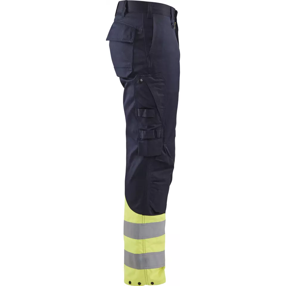 Blåkläder 170515198933, Stahl Work Trousers, Navy/Yellow, image 2, gallery thumbnail