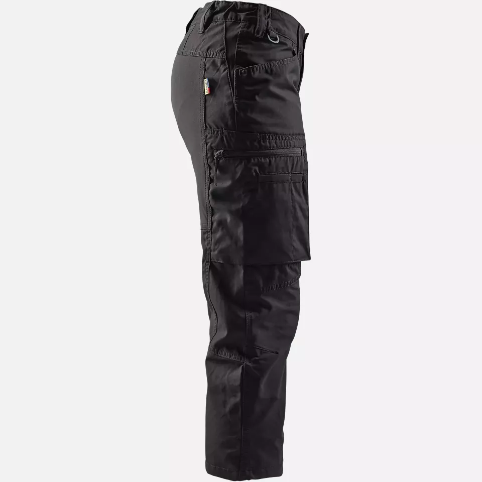 Blaklader 712918459900, Women's Stretch Pirate Trousers, Black, image 2, gallery thumbnail