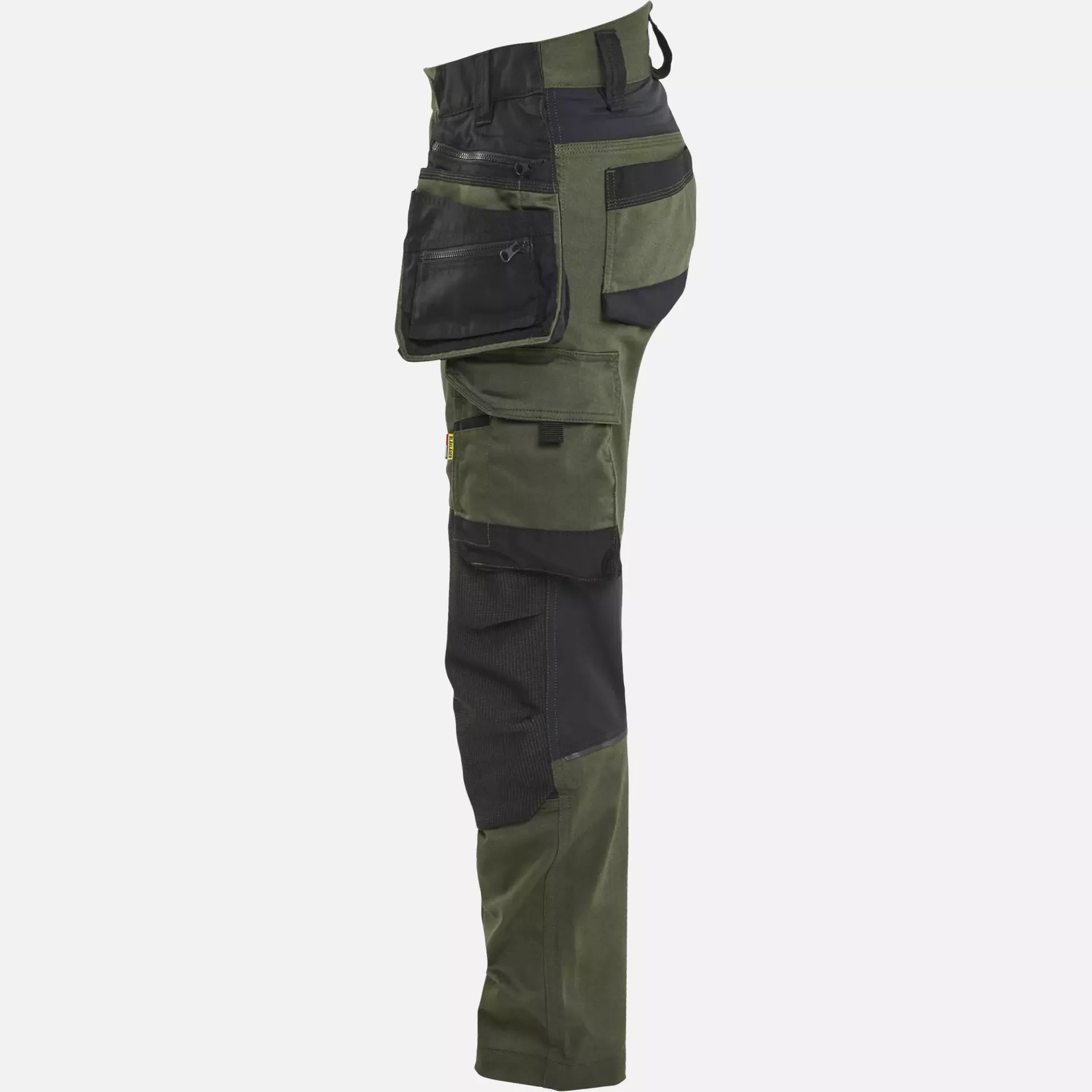 Blaklader 717011494298, STRIKER Ladies Stretch Craftsman Work Trousers, Forest Green/Black, image 3