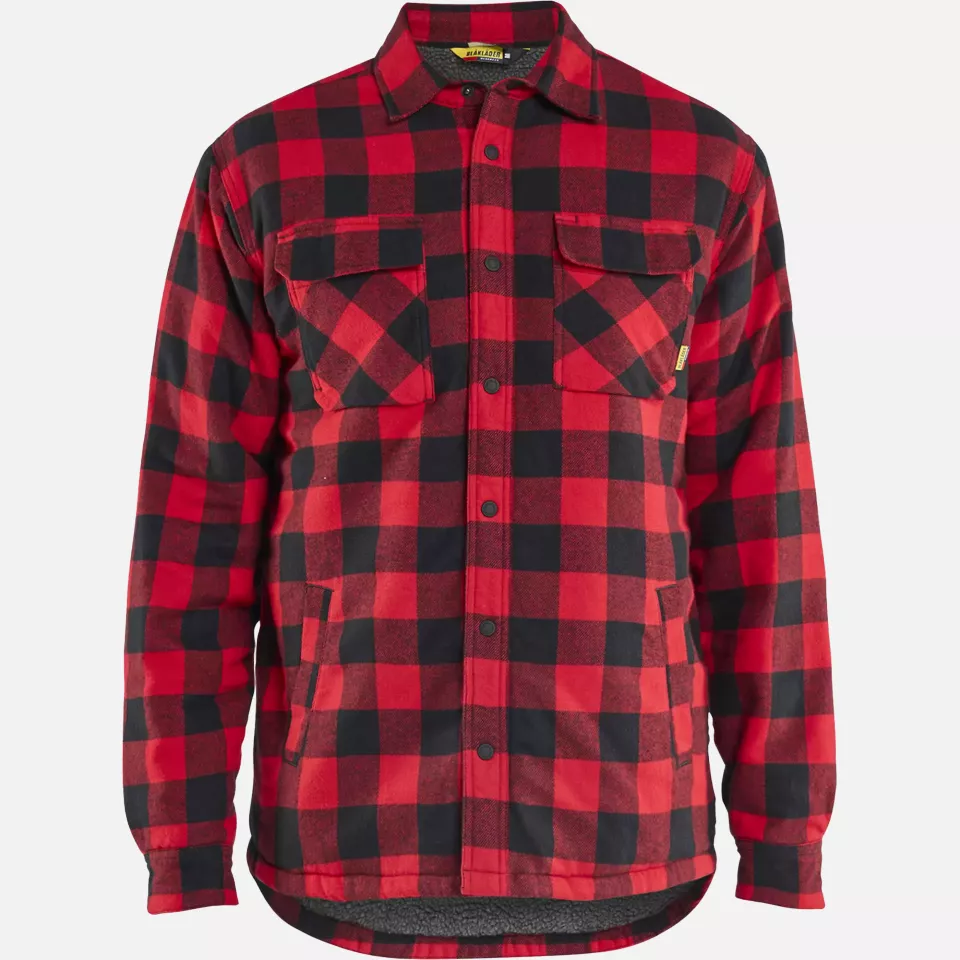 Blaklader 470411685699, Pilefutter Flanellhemd, Rot/Schwarz, image 1, gallery thumbnail